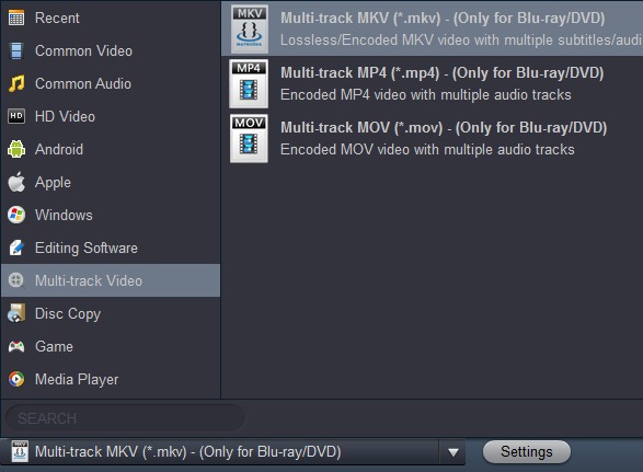 Play Blu-ray in MKV with subtitle